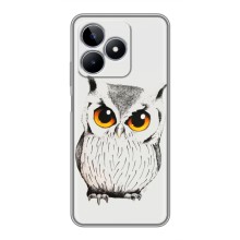 Чехол с птицами на Realme C53 (VPrint) (Милая Сова)