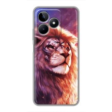 Чехол со Львом для Realme C53 (VPrint) (Красочный Лев)