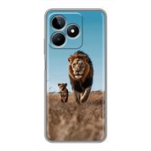 Чехол Король лев на РЕалми С53 (Мусафа и Симба)