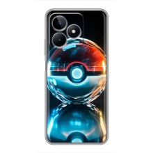 Чехол с Пикачу на Realme C53 (Мяч Пикачу)