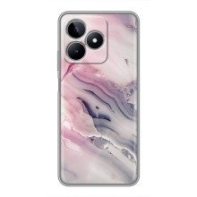Мраморный чехол на Realme C53 (VPrint) (Пурпурный Мрамор)