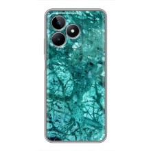 Мраморный чехол на Realme C53 (VPrint) (Зеленый мрамор)