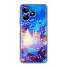 Рождественские Чехлы для Realme C53 (VPrint) (Рождественский город)