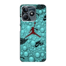 Силиконовый Чехол Nike Air Jordan на Реалми с53 (Джордан Найк)