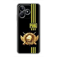 Чехол (TPU) с картинкой "Лого Пабг" на Реалми с53 (Лого PUPG)