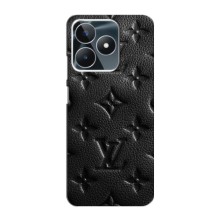 Текстурный Чехол Louis Vuitton для Реалми с53 – Черный ЛВ