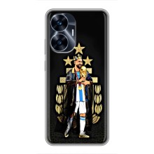 Чехлы для Realme C55 (Leo чемпион) (AlphaPrint) (Месси Король)