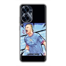 Чехлы с футболистом Ерлинг Холанд для Realme C55 (AlphaPrint) (гол Эрлинг Холланд)
