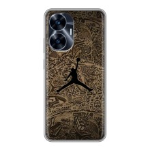Чехлы для Realme C55 - с картинкой JORDAN (AlphaPrint) (Logo Jordan)