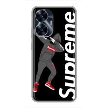 Чехол для Realme C55 с картинкой Supreme (AlphaPrint)