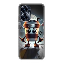 Чехол с мемом Тралалело тралала на Realme C55 (Капучино асасино)