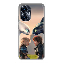 Чехол как приручить дракона на Realme C55 – Гикавка и Астрид