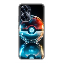 Чехол с Пикачу на Realme C55 (Мяч Пикачу)