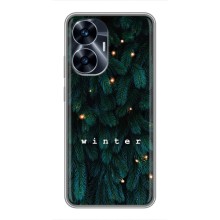 Новогодние, Праздничные Чехлы для Realme C55 - 2024 год (Winter)