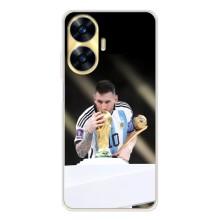 Чехлы Лео Месси Аргентина для Realme C56 – Кубок Мира
