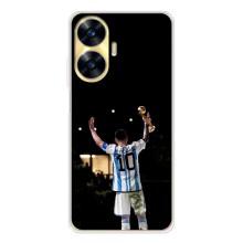 Чехлы Лео Месси Аргентина для Realme C56 – Лео Чемпион