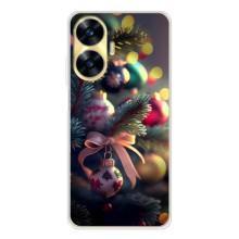 Чехлы на Новый Год Realme C56 – Красивая елочка