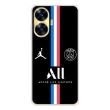 Чехлы PSG для Realme C56 (AlphaPrint) – футболка ПСЖ