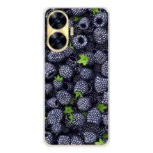 Чехлы с Фруктами для Realme C56 (VPrint) (Ежевика)