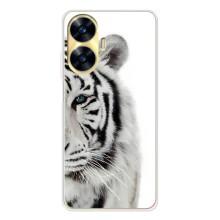 Чехлы с картинками животных Realme C56 (Белый Тигр)