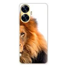 Чехлы с картинками животных Realme C56 (Лев грива)
