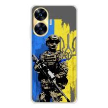Чехлы с картинкой ЗСУ для Realme C56 (AlphaPrint) (АРТ солдат)