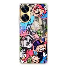 Чехлы с крутыми принтами для Realme C56 - (PREMIUMPrint) (Monopoly man)