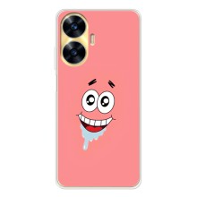 Чехлы с Патриком на Realme C56 (Мордочка Патрика)