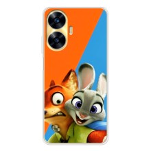 Чехлы ЗВЕРОПОЛИС для Realme C56 (Ник и Хопс)
