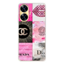 Чехол (Dior, Prada, YSL, Chanel) для Realme C56 (Модница)