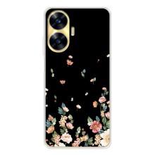 Чохол для Реалмі С56 - з принтом (Дизайнерські) (AlphaPrint) (Маленькі квіти)