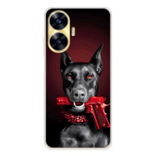 Чехол ДОБЕРМАН для Realme C56 (Доберман злой)