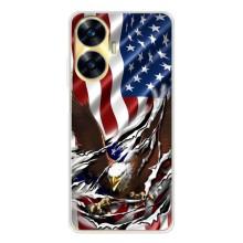 Чохол Прапор USA для Realme C56 – Прапор USA