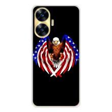 Чохол Прапор USA для Realme C56 – Крила США