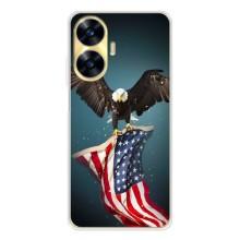 Чохол Прапор USA для Realme C56 – Орел і прапор