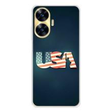 Чохол Прапор USA для Realme C56 – USA