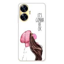 Чехол с печатью для Realme C56 - (Мода) (AlphaPrint) (Коронавирус)