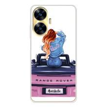 Чехол с печатью для Realme C56 - (Мода) (AlphaPrint) (На машине)