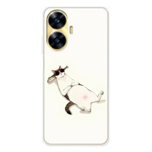 Чехол на тематику: Коты для Realme C56 (Отдых)