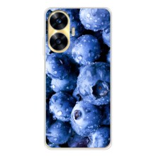 Чехол с изображением  вкусной еды для Realme C56 – Голубика