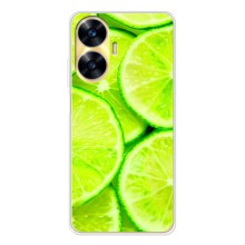 Чехол с изображением  вкусной еды для Realme C56 – Лайм