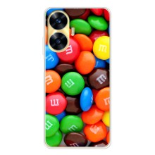 Чехол с изображением  вкусной еды для Realme C56 – Разноцветные M&M'S