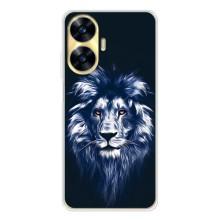 Чохол з картинкою на Realme C56 – Лев – синій