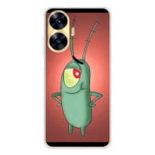 Чехол с картинкой "Одноглазый Планктон" на Realme C56 (Стильный Планктон)