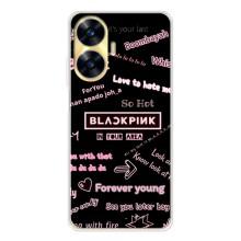 Чехол с музыкальной группой для Realme C56 (BLACKPINK)