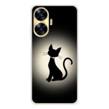 Чехол с принтом для Realme C56 (AlphaPrint) Модные коты