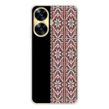 Силиконовый Чехол на Realme C56 с картинкой Вышиванки – Стильная вишиванка
