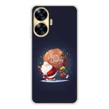 Чехол Санта Клаус для Realme C56 (Подарки от Санты)