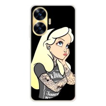 Чехол Стильные девушки на Realme C56 (Девушка обиделась)