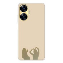 Чехол Стильные девушки на Realme C56 (Фото подруги)